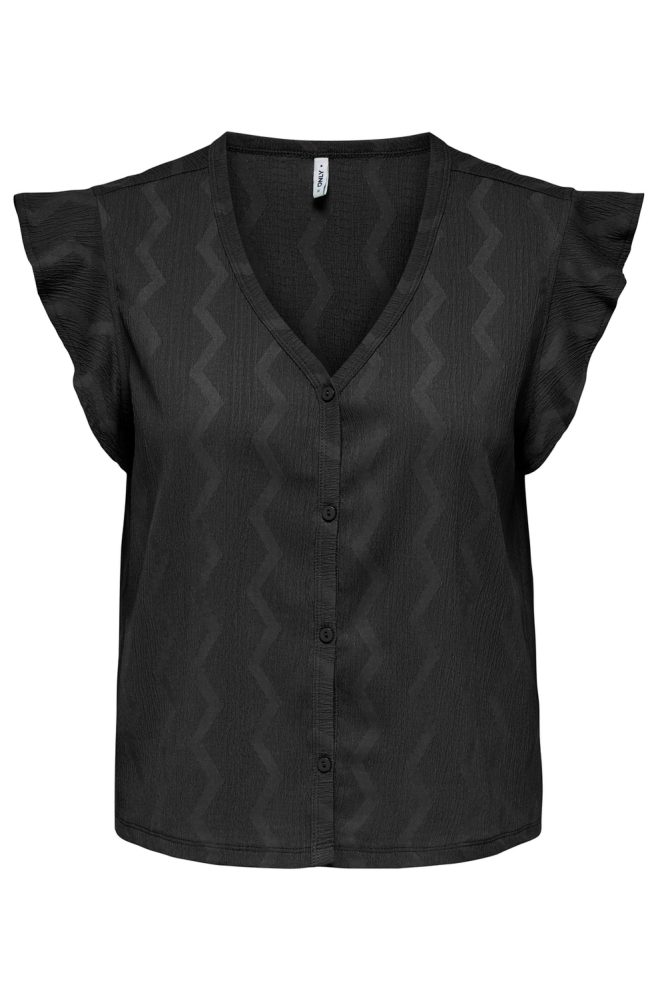 ONLDIA S/S V-NECK TOP CS CBO JRS 15357550 BLACK